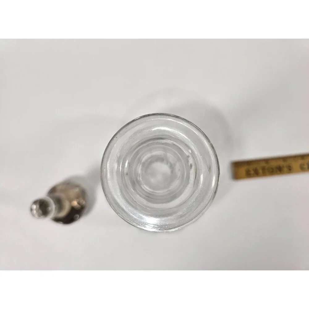 Antique Cut Crystal Decanter with Sterling Silver Stopper – Incredible Condition